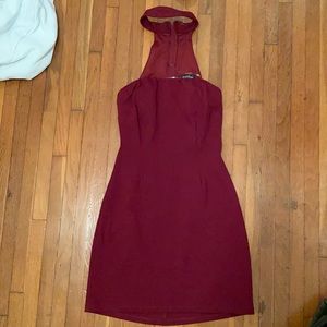 Burgundy Mini dress